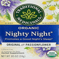 Traditional Medicinals Organic Nighty Night tea, original passionflower, 16 tea bags pack