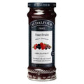 St. Dalfour Four Fruits fruit spread jar, dark red, front label, 10 oz