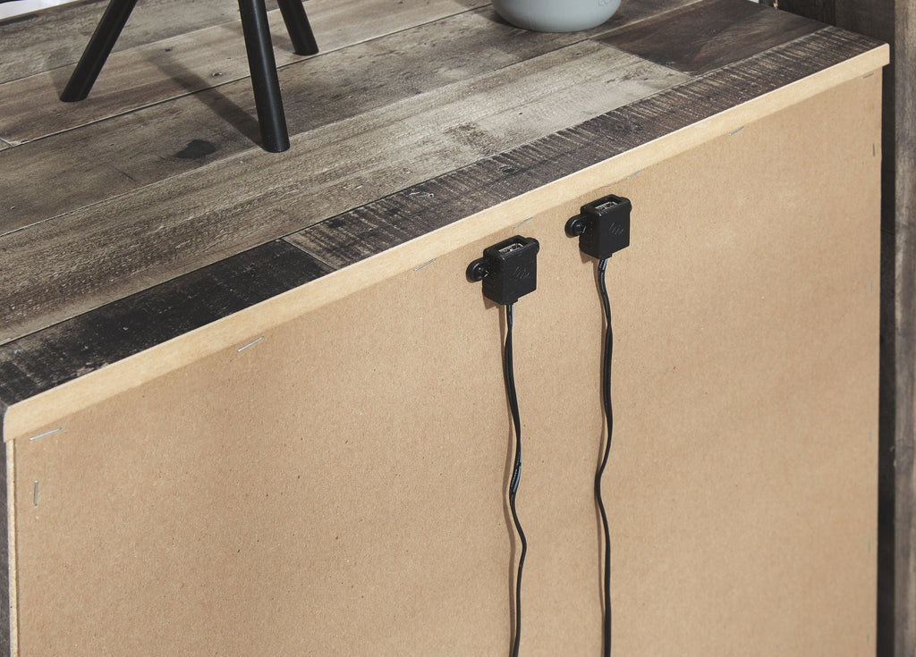 Derekson youth dresser back panel with cord access holes