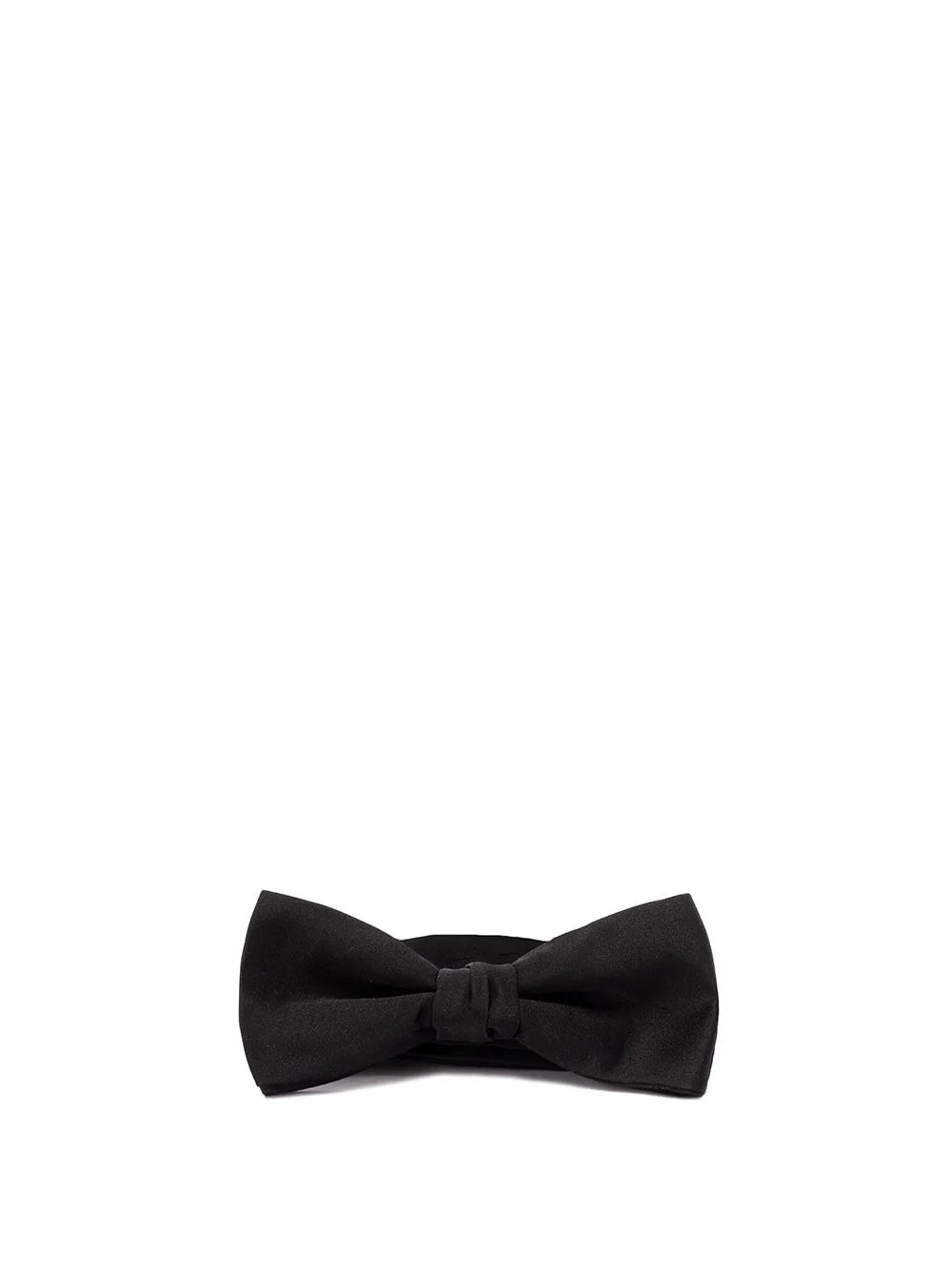 Saint Laurent men’s bow tie, black fabric bow with centered knot