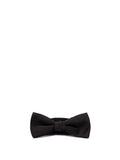 Saint Laurent men’s bow tie, black fabric bow with centered knot