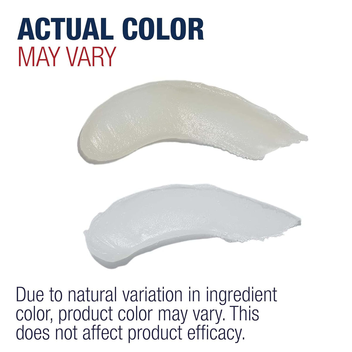 Light gray-white ointment swatches, Aquaphor Baby Healing Ointment