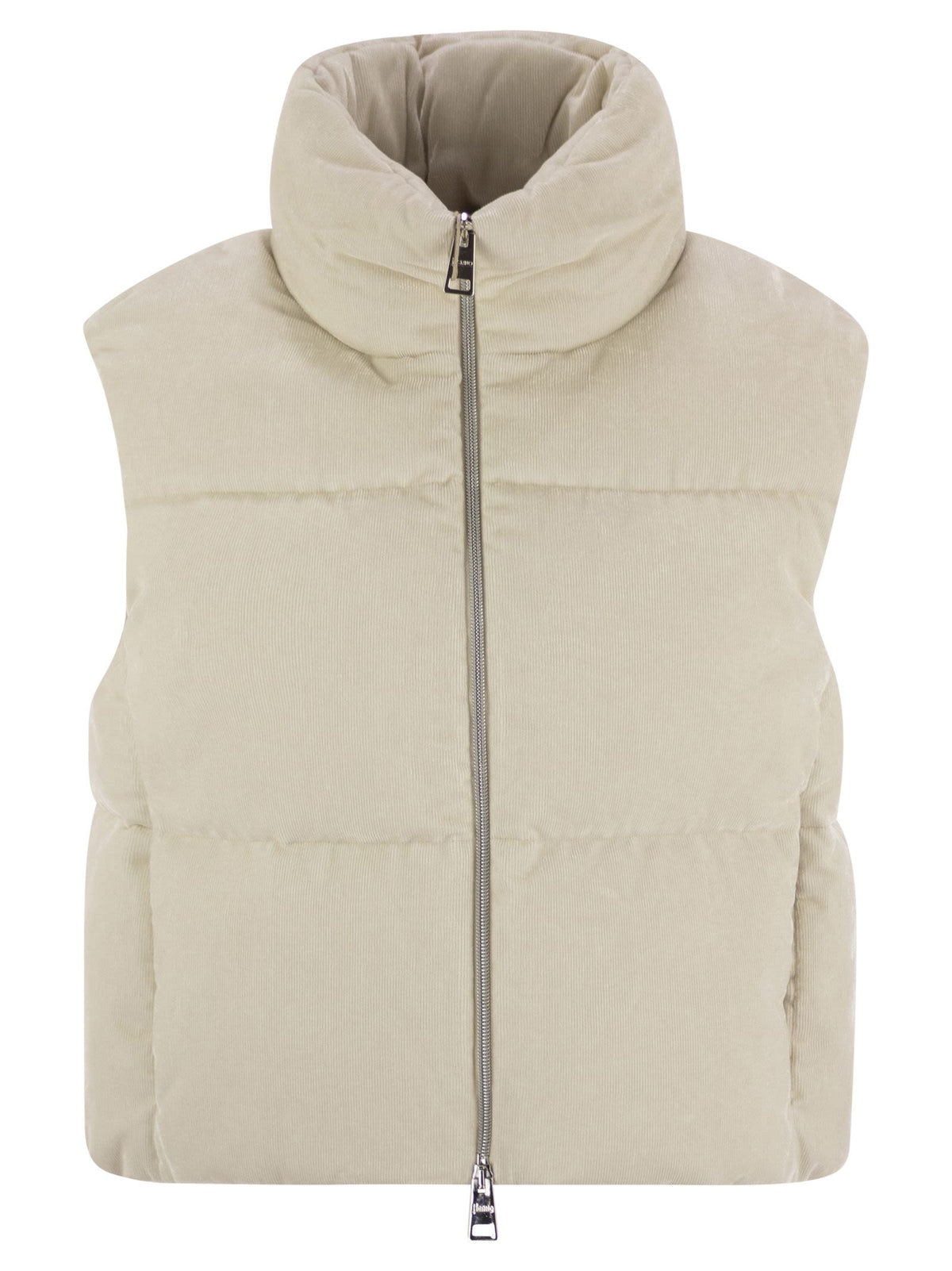 Herno Women Velvet Sleeveless Down Jacket
