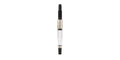 Fountain pen converter with clear barrel and black push-in end, metal connector