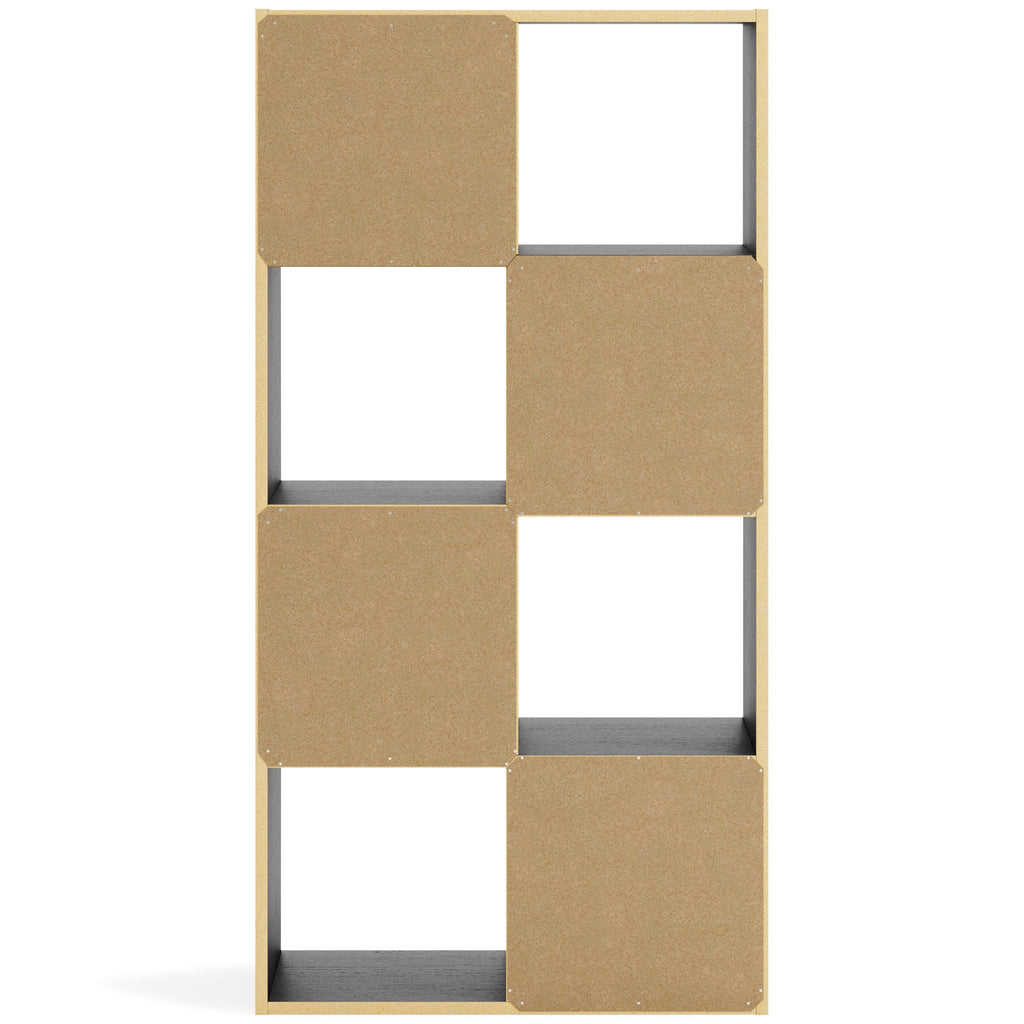 Tan cube insert panel for 8-cube organizer with square openings