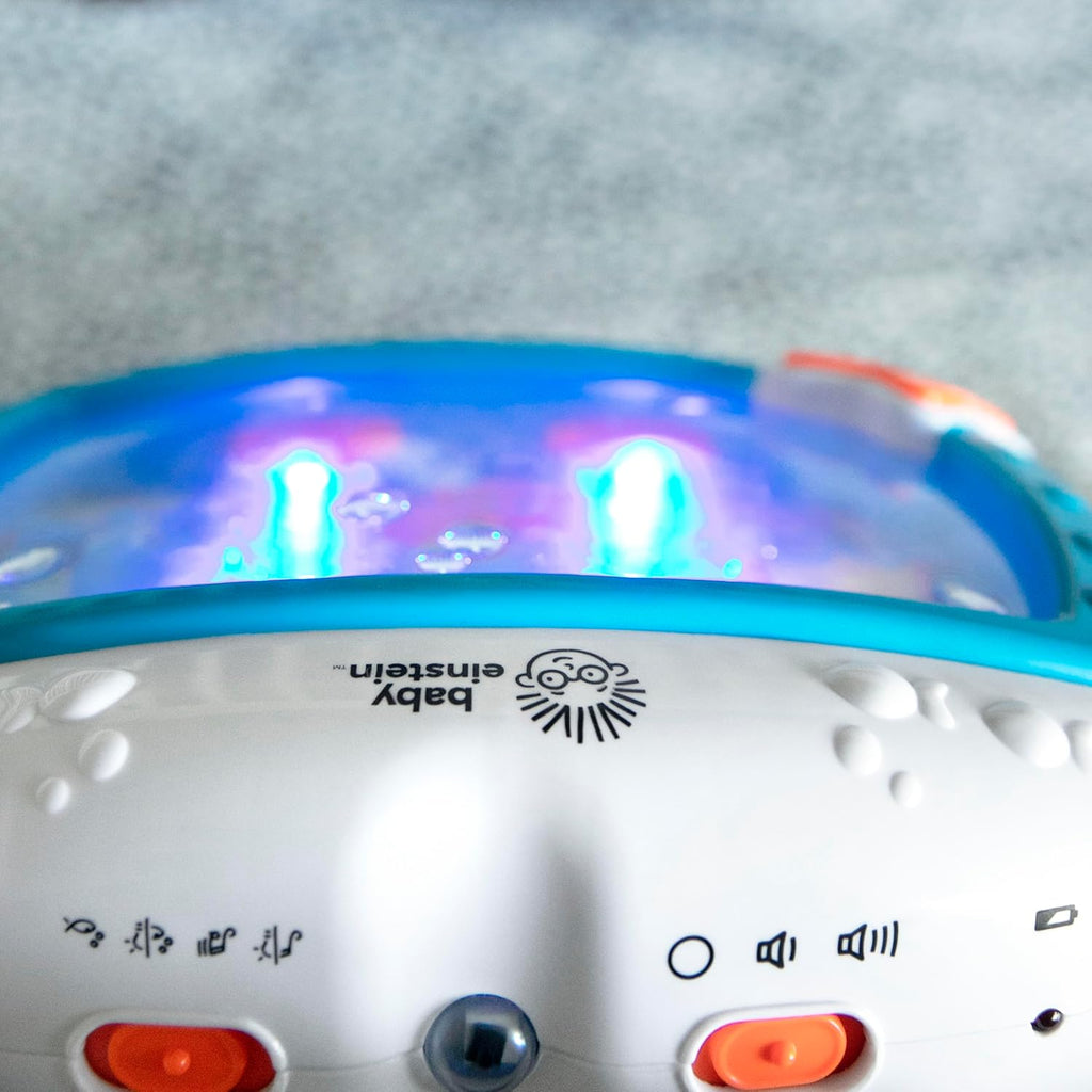 Blue-lit sound machine control panel with star buttons and speaker icons
