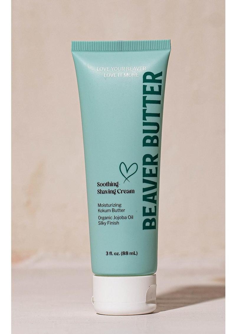 Soothing shaving cream tube, cream-colored cap, 3 fl oz (88 mL)