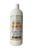 32 oz Horspa Natural Shampoo bottle, Sicilian Tangerine scent, white bottle with gold label