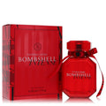 Red eau de parfum spray bottle by Victoria's Secret with gift box, Bombshell Intense