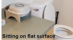 Air purifier placed on a flat surface with vented top and power cord