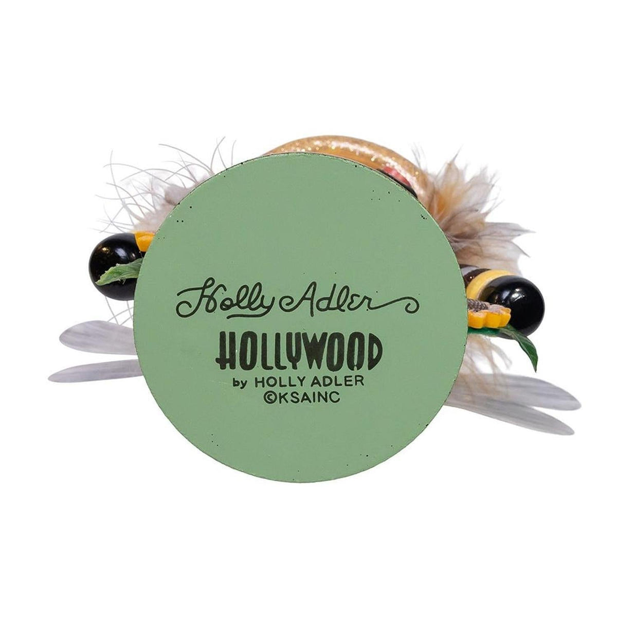 Holly Adler HOLLYWOOD by Holly Adler KSAINC nutcracker back plate with feather wings.