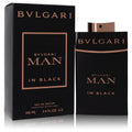 Bvlgari Man in Black eau de parfum spray, black bottle with gold text and box