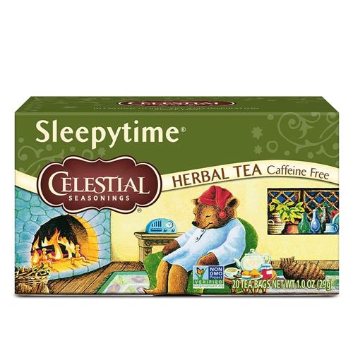 Celestial Seasonings Sleepytime caffeine-free herbal tea box, 20 tea bags