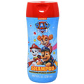 Paw Patrol kids shampoo bottle, 8 fl oz, blue with red flip-top cap