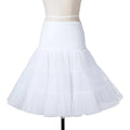 Women’s tiered white tulle skirt with elastic waist band