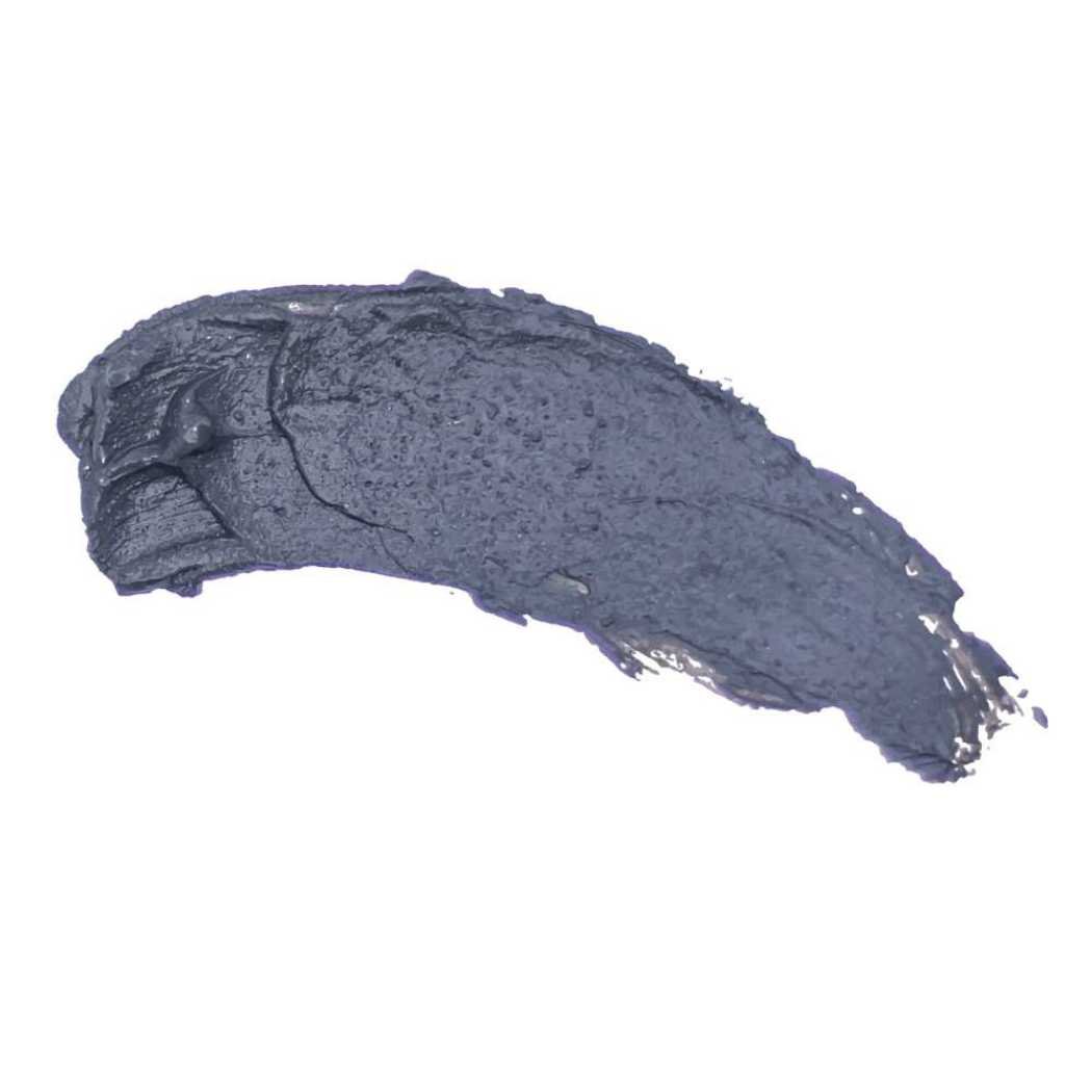 Thick dark gray charcoal clay mask paste smear