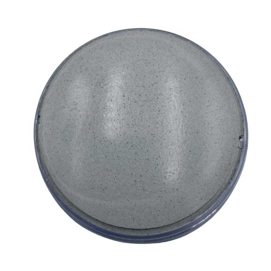 Gray circular clay mask layer with dark rim