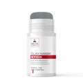 Clay mask stick container with black and red label, charcoal 50 g
