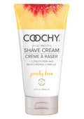Coochy shave cream tube, peachy keen scent, 3.4 oz, moisturizing and conditioning