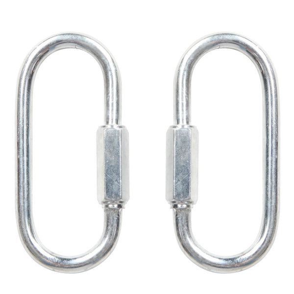 Metal hanging hooks for swing chain attachment, silver-gray