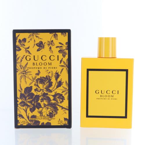 Gucci Bloom eau de parfum bottle and floral box, 100 ml