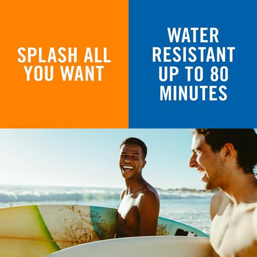 Water resistant up to 80 minutes sports lip sunscreen SPF 50