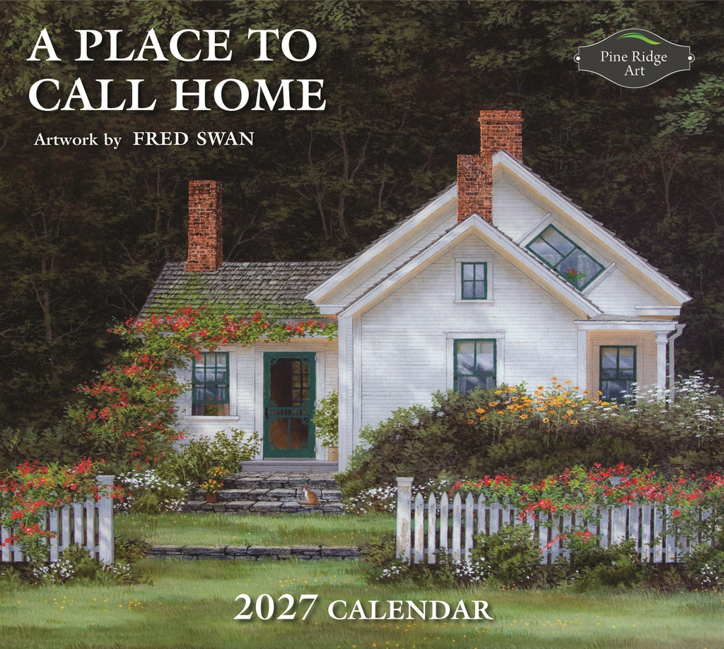 2027 calendar featuring a house scene cover artwork by Fred Swan