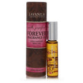 Lavanila Forever fragrance oil roll-on bottle with metal cap and brown/pink label