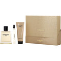 Burberry HERO fragrance set with EDT spray, shower gel tube, and mini bottle, in box