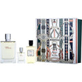 Fragrance gift set with refillable spray, mini bottle, and shower gel bottle