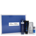Paris Hilton men's gift set with EDT spray, body wash, deodorant stick and mini