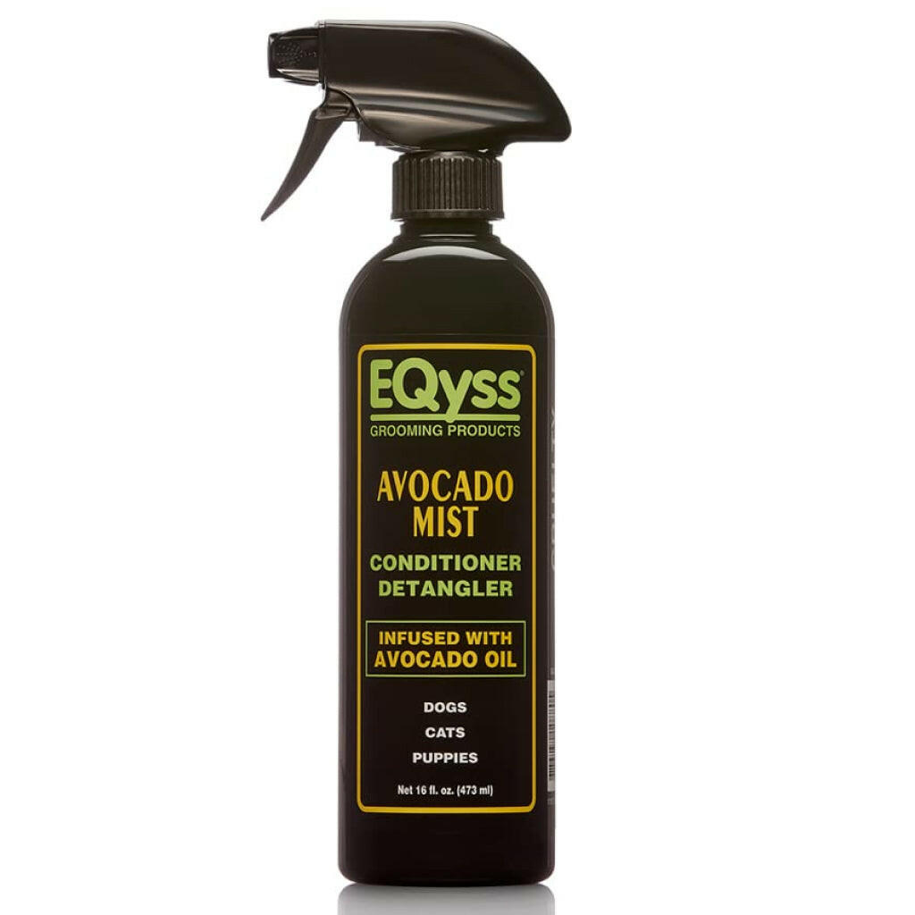 Avocado conditioner detangler spray bottle with trigger sprayer and dark label