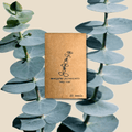 Eucalyptus 'Baby Blue' seed packet, 20 seeds, brown kraft envelope with seed illustration
