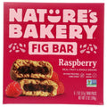 Raspberry whole wheat fig bar snack box front with brand text and fig bars