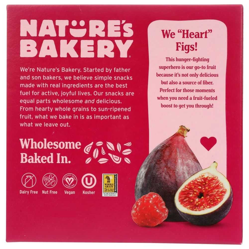Raspberry whole wheat fig bar snack box front with figs and heart graphic