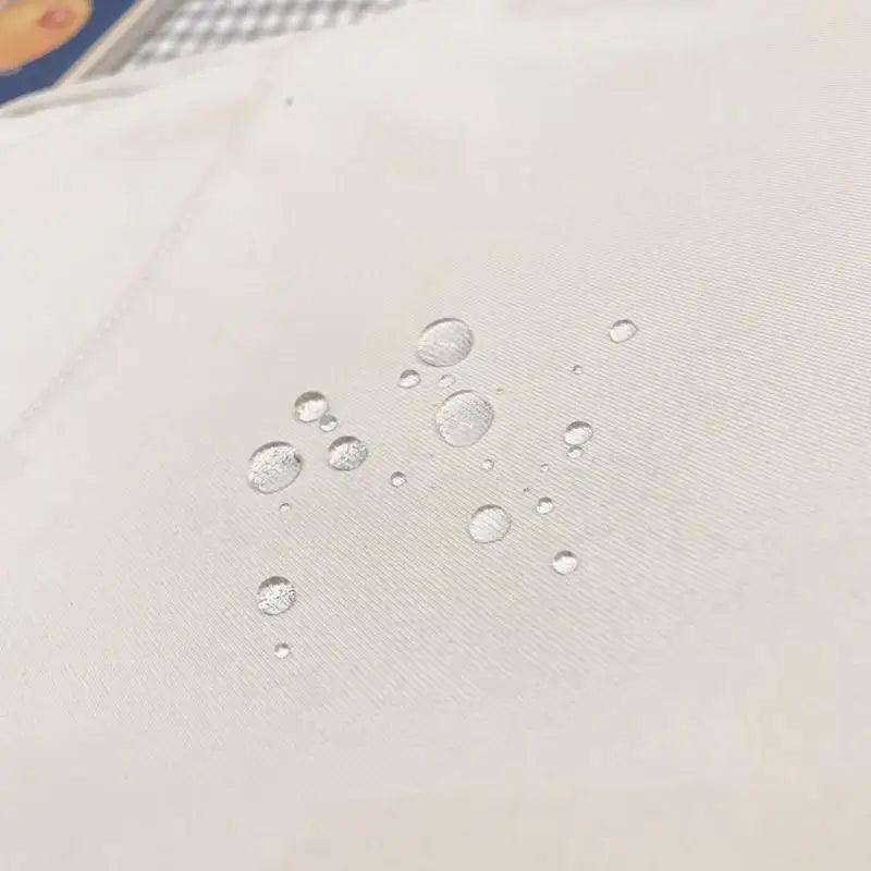 Light fabric with water droplet pattern for water-resistant backpack material
