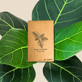 Lofty fig seeds packet with leaf emblem, 20 seeds label