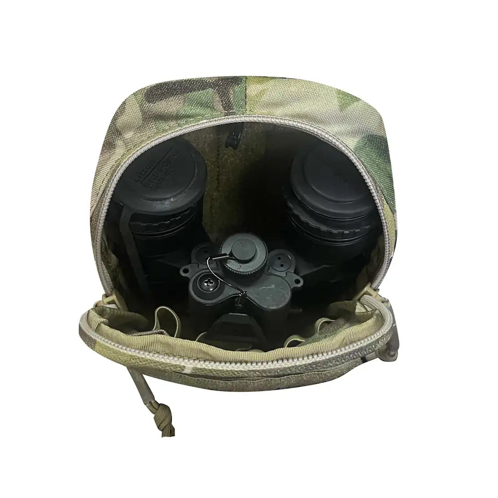 Medium general-purpose pouch, MultiCam interior with molded compartments and elastic bands