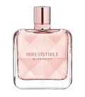 Givenchy Irresistible eau de parfum bottle, pink glass with gold-toned cap
