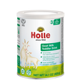 Holle goat milk toddler drink can, 14.1 oz net wt (400 g).