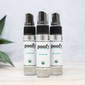 Poofy Bath & Body travel hand sanitizer 3-pack, 1 oz bottles with black mist caps