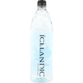 ICELANDIC GLACIAL natural spring water bottle, clear 1 L with black cap