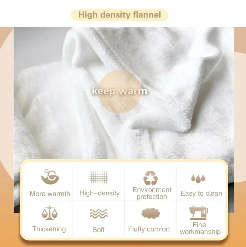 Soft fleece throw blanket with plush texture and stitched edge detail