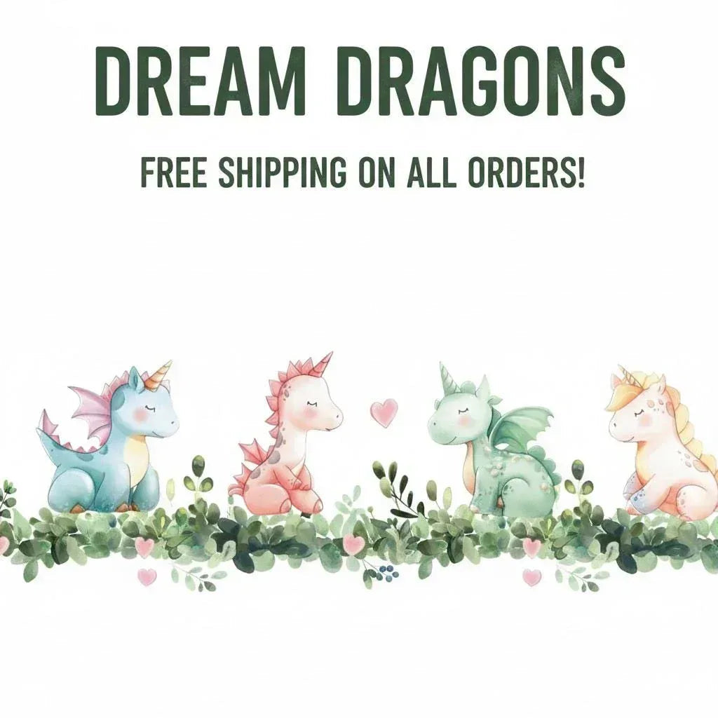 Dream Dragons fleece throw blanket with colorful dragon characters and hearts