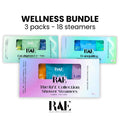 RAE shower steamer wellness bundle: 3 packs, 18 shower steamers in assorted labels