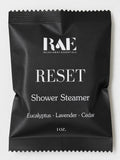 RAE RESET shower steamer packet, eucalyptus-lavender-cedar, 1 oz.