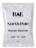 North Pole shower steamer pouch, 1 oz, apple-fir-sugar scent, BAE Relax Away Essentials