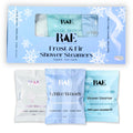 Frost & Fir shower steamers 6-pack in blue gift box with mint and white bars