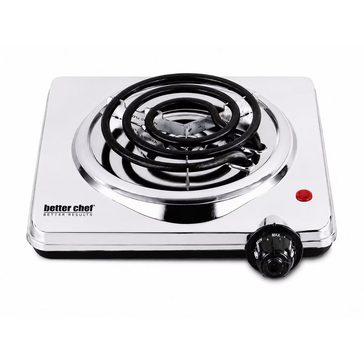 Better Chef double burner electric hot plate with chrome finish and coil burners