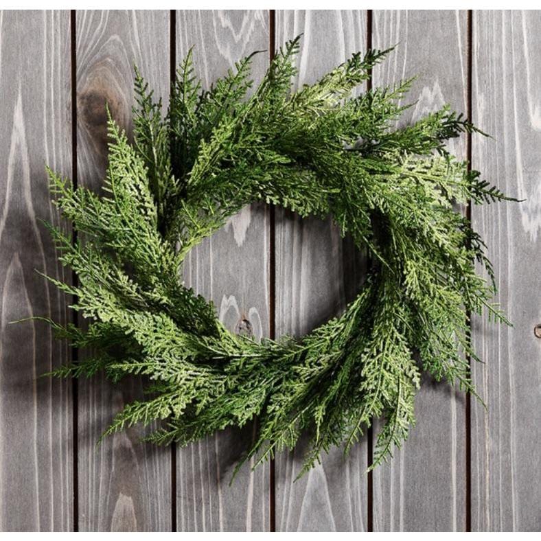12" Faux Cedar Wreath CW1